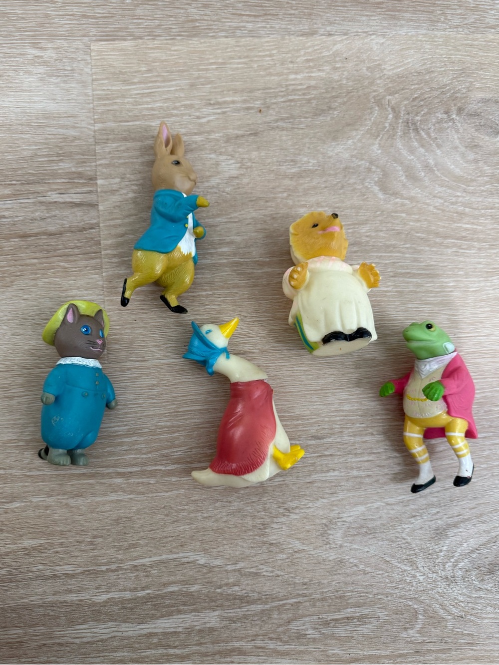 Eden Beatrix Potter Vintage Figurines Circa 1976 6 Figures Colorful Collectible